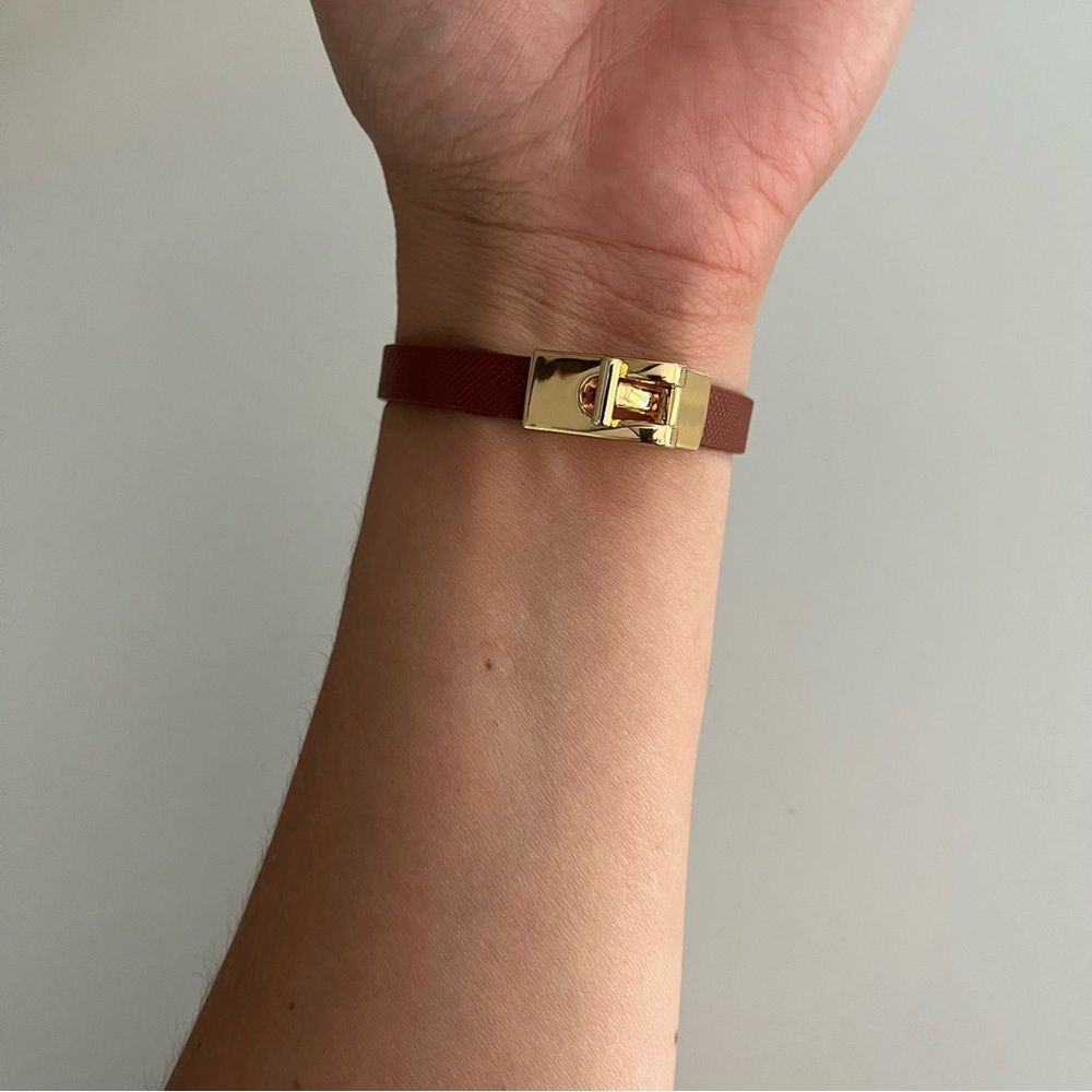 Gold and Brown Women's Bracelet - Picture 4 of 6